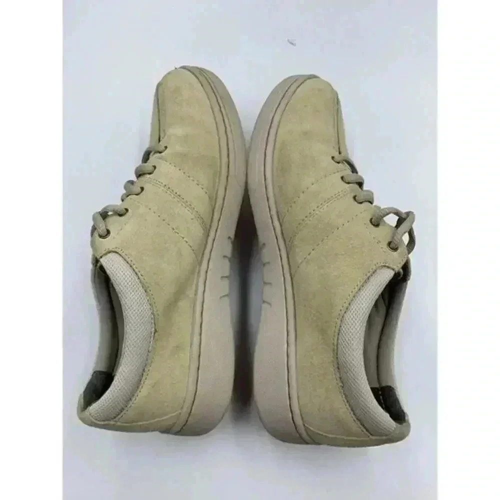 Dansko Womens Brandi T Sneaker Shoes Beige 4701162416 Leather 6.5-7 EU 37‎